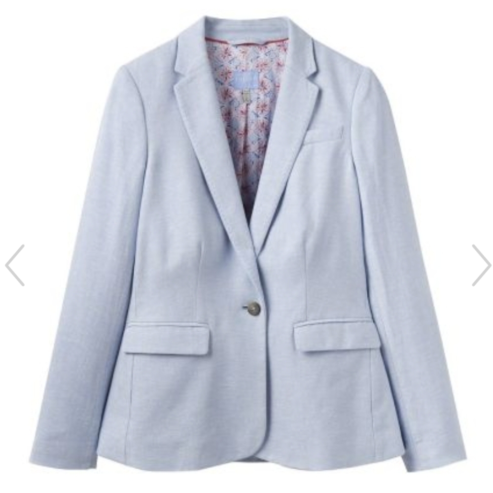 Joules Linen Cotton Blend Blazer